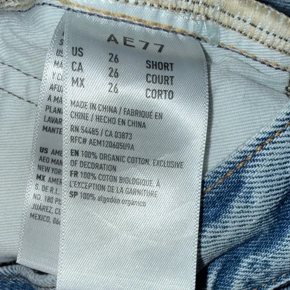 AE 77 Vintage Flare Medium Blue High-Rise Flare Jeans - Picture 5 of 16